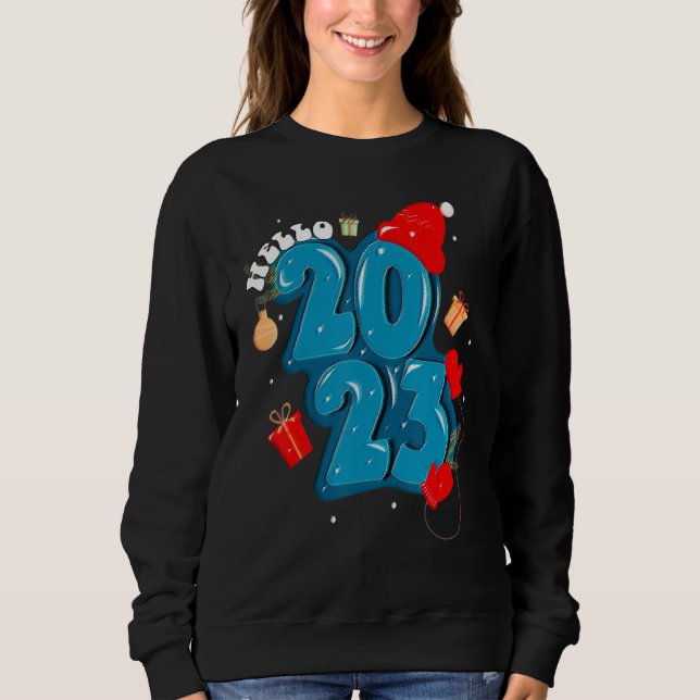 Happy New Year 2023 Goodbye 2022 Hello 2023 Sweatshirt (Front)