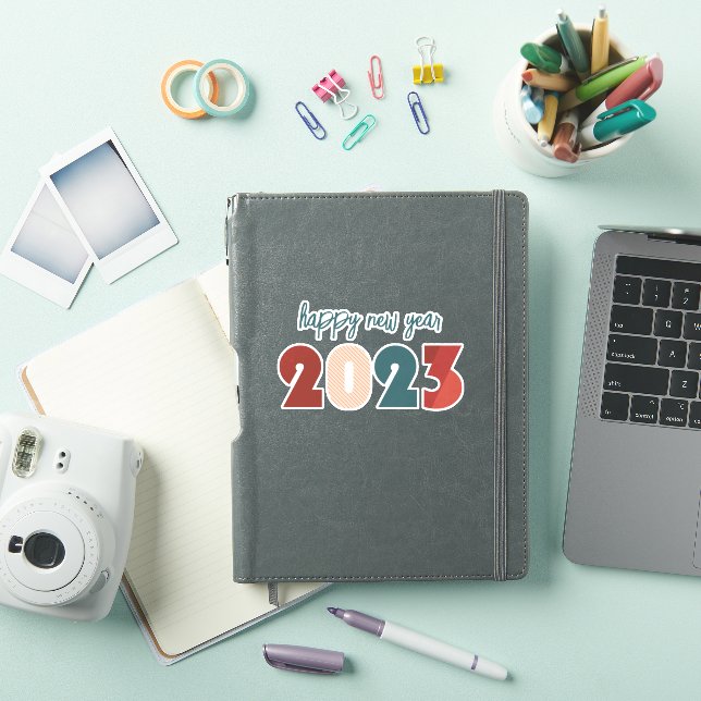 Happy new year 2023 holidays text  (iPad Cover)