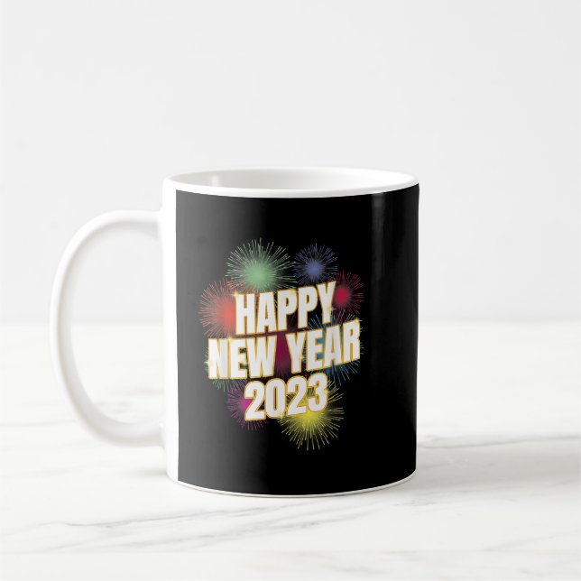 Happy New Year 2023 New Year's Eve Party Countdown Coffee Mug (Left)
