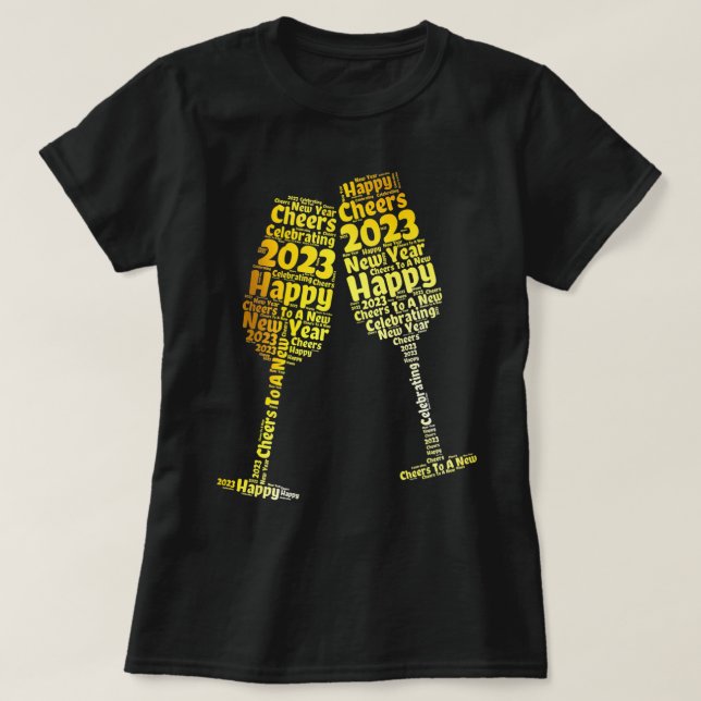 Happy New Year 2023 New Years Eve Party Supplies N T-Shirt (Design Front)