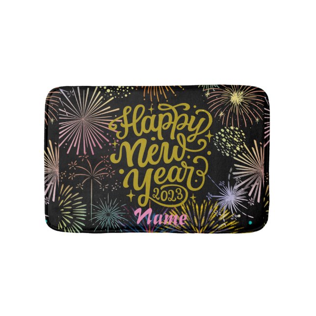 Happy New Year 2023 Thunder_Cove Bath Mat (Front)