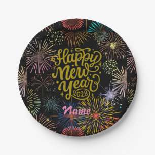 Happy New Year 2023 Thunder_Cove  Paper Plate