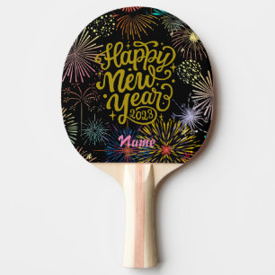 Happy New Year 2023 Thunder_Cove Ping Pong Paddle
