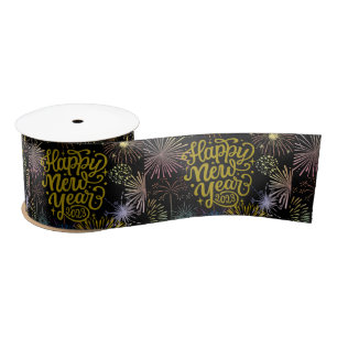 Happy New Year 2023 Thunder_Cove Satin Ribbon