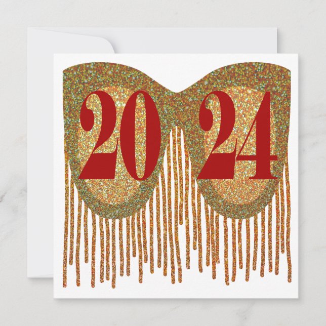 Happy New Year 2024 - 2024 full of good things Holiday Card (Front)