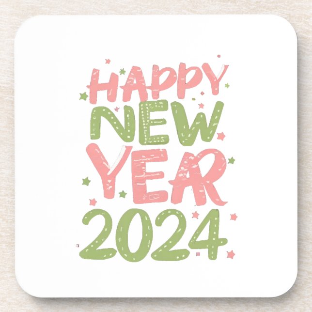 Happy New Year 2024 Coaster (Front)