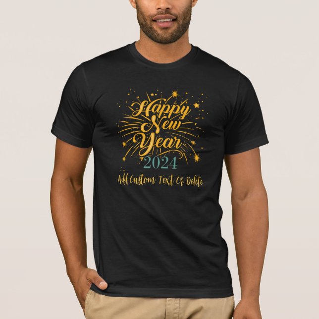 Happy New year 2024 Colourful New years Eve T-Shirt (Front)
