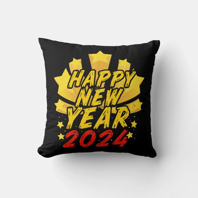 Happy New Year 2024  Cushion (Front)
