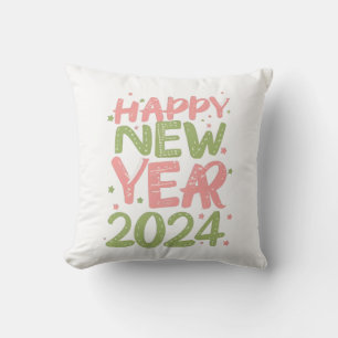 Happy New Year 2024 Cushion