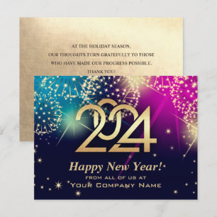 Happy New Year 2024. Custom Corporate Card