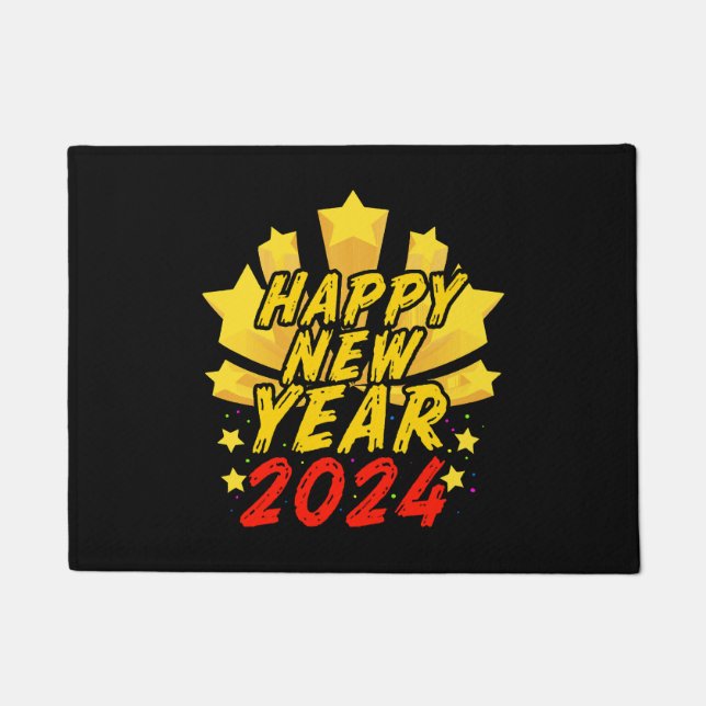 Happy New Year 2024  Doormat (Front)