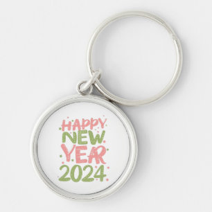 Happy New Year 2024 Key Ring