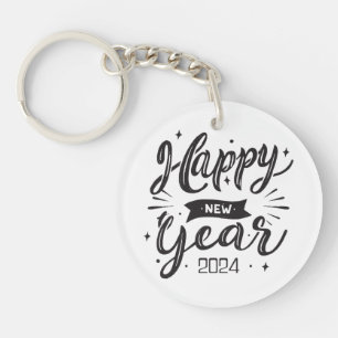 Happy new year 2024  key ring
