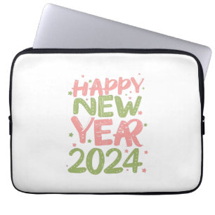 Happy New Year 2024 Laptop Sleeve