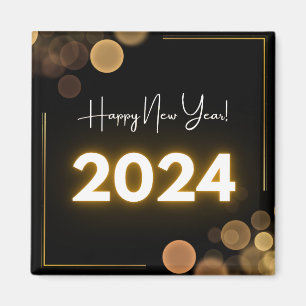 Happy New Year 2024 Magnet