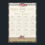 Happy New Year 2024 Magnetic Calendar Custom Logo<br><div class="desc">Happy New Year 2024 Magnetic Calendar Custom Logo. The holiday season is a perfect time to express your gratitude to your clients, employees and customers. Our customisable Happy New Year 2024 Magnetic Calendar with Custom Logo offers a way to express and customise the warmth of the season. Replace the logo...</div>