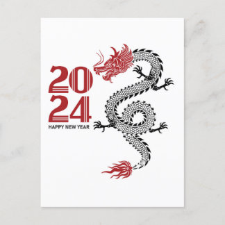 Happy New Year 2024 Postcard