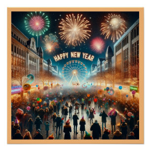 Happy New Year 2024 poster