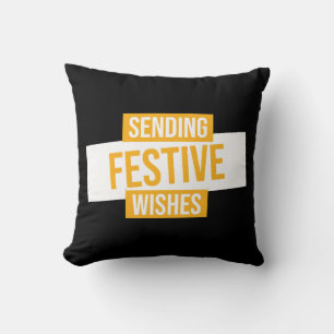 Happy new year 2024 -sending festive wishes cushion