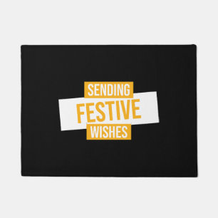 Happy new year 2024 -sending festive wishes doormat