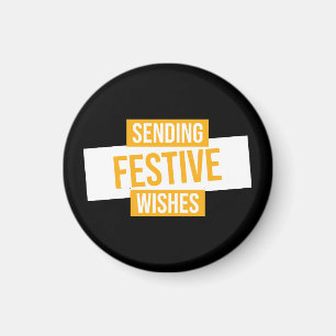 Happy new year 2024 -sending festive wishes magnet