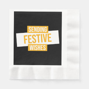 Happy new year 2024 -sending festive wishes napkin