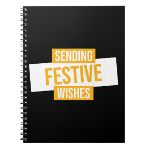 Happy new year 2024 -sending festive wishes notebook