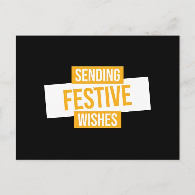 Happy new year 2024 -sending festive wishes postcard (Front)