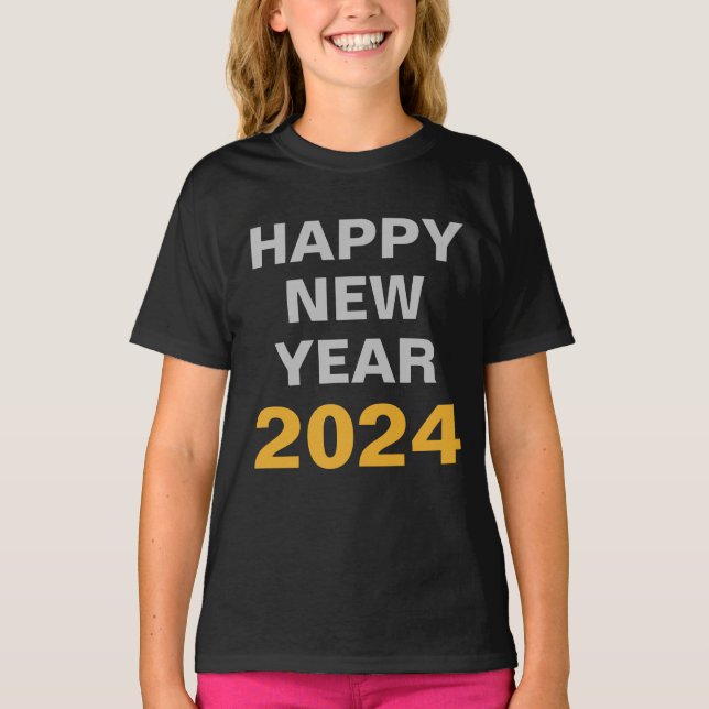 HAPPY NEW YEAR 2024 T-Shirt (Front)