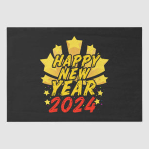 Happy New Year 2024 Tissue Paper