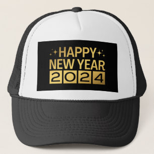 Happy New Year 2024 Trucker Hat