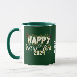Happy New year 2024 Vibrant New years Party Mug