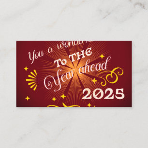 Happy new Year 2025 Business Card