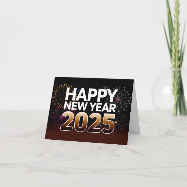 Happy New Year 2025 Card (Front)