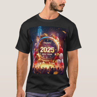 Happy New Year 2025 Celebration T-Shirt
