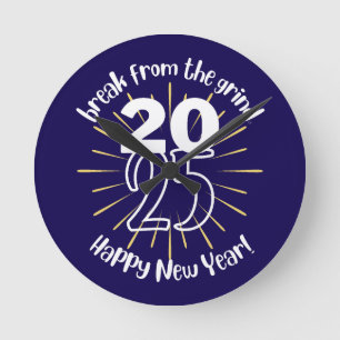 Happy New Year 2025 Clock