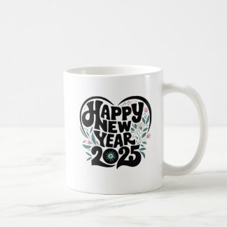 happy new year 2025 coffee mug