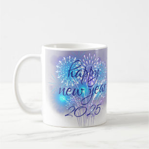 happy new year 2025 coffee mug