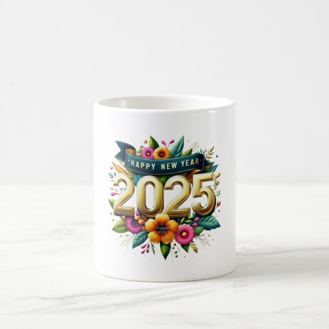 happy new year 2025 coffee mug (Center)