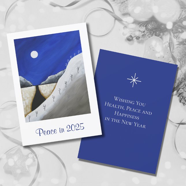 Happy New Year 2025 Desert Southwest Peace Holiday Card (Creator Uploaded)