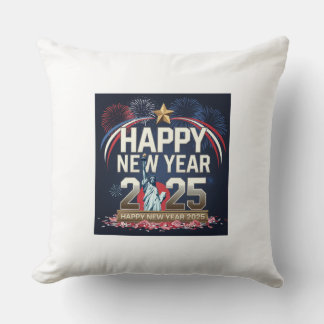 Happy New Year 2025 Design - Festive and Creative. Cushion