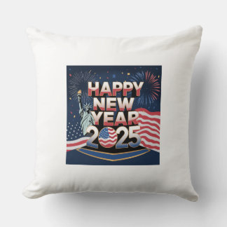 Happy New Year 2025 Design - Festive and Creative  Cushion