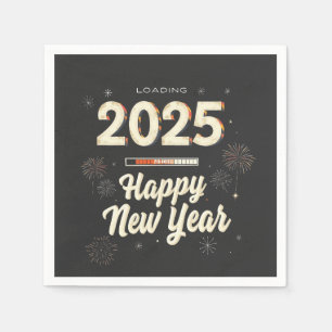 Happy New Year 2025 Family Matching Napkin