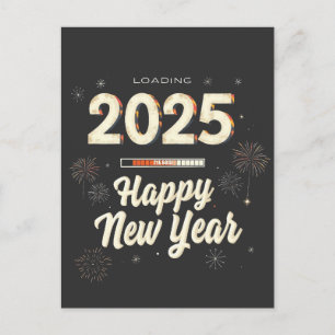 Happy New Year 2025 Family Matching Postcard