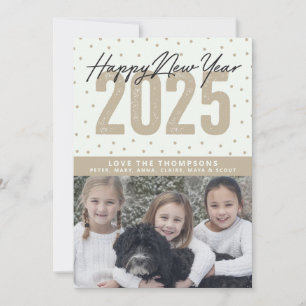 Happy New Year 2025 Holiday Card