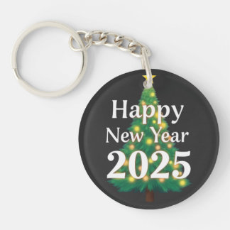 happy new year 2025 key ring