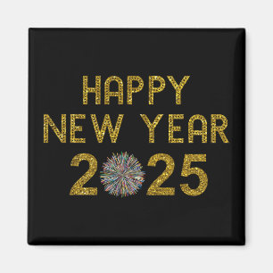 Happy New Year 2025 Magnet
