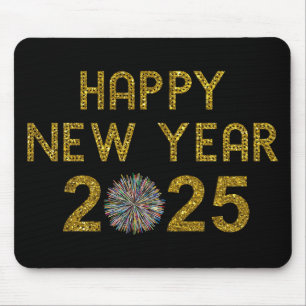 Happy New Year 2025 Mouse Pad