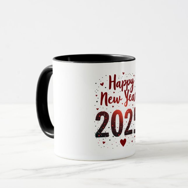 Happy New Year 2025 Mug (Front Left)
