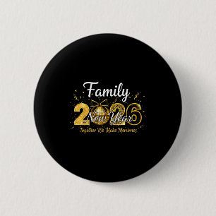 Happy New Year 2025 New Year's Eve Party Countdown 6 Cm Round Badge